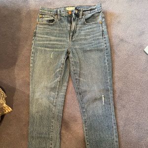 Madewell - high rise slim crop boyjean